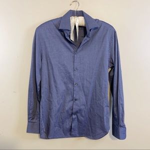 JOHN VARVATOS USA Mens Blue Shirt Long Sleeve.
